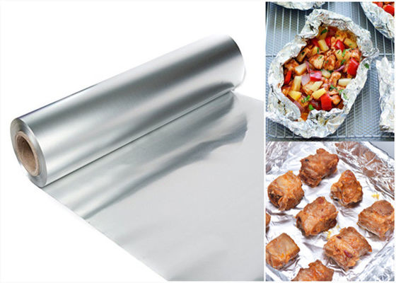 Asación de congelación que hierve el papel de aluminio del Bbq de la hornada 0.03m m Rolls
