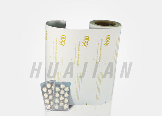 Paquete de aluminio farmacéutico de la hoja de la ampolla de PTP para las cápsulas de las píldoras