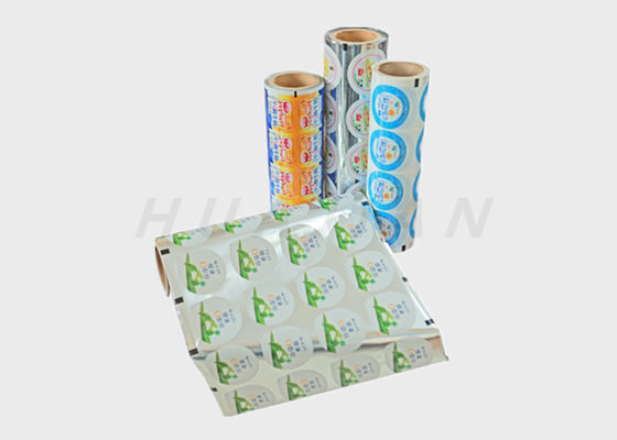 Tapas impresas del papel de aluminio de la taza del yogur de la botella del plástico laminado del sello