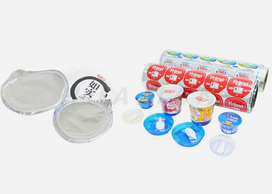 Película de aislamiento de aluminio laminada sellado caliente impresa taza de Lidding del yogur