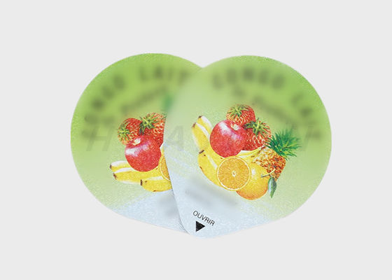 Película de aislamiento de aluminio laminada sellado caliente impresa taza de Lidding del yogur