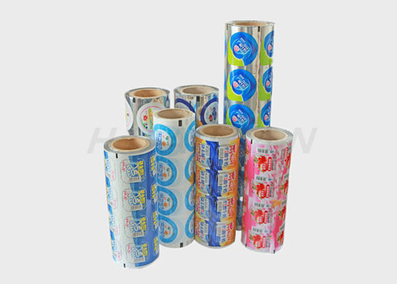 Etiquetas engomadas de etiquetado laminadas sellado caliente de la comida de Lidding del papel de aluminio