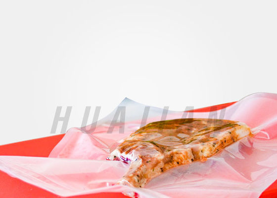 Bolsos de la comida del sello de vacío del plástico 0.16m m de la comida para la carne de salchicha del jamón