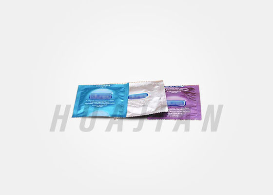 Hoja de empaquetado laminada OEM colorida del condón de aluminio
